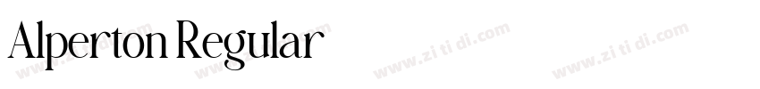 Alperton Regular字体转换 Alperton Regular字体转换